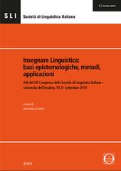 Natale, Silvia/Kunz, Aline/Krakenberger, Etna (2020): "I seminari di ricerca: approccio ad una linguistica empirica e partecipativa", in: Sansò, Andrea (a cura di): Insegnare Linguistica: basi epistemologiche, metodi, applicazioni. Atti del LIII Congresso della Società di Linguistica Italiana (Como, 19-21 settembre 2019), Milano, Officinaventuno, pp. 335-347.