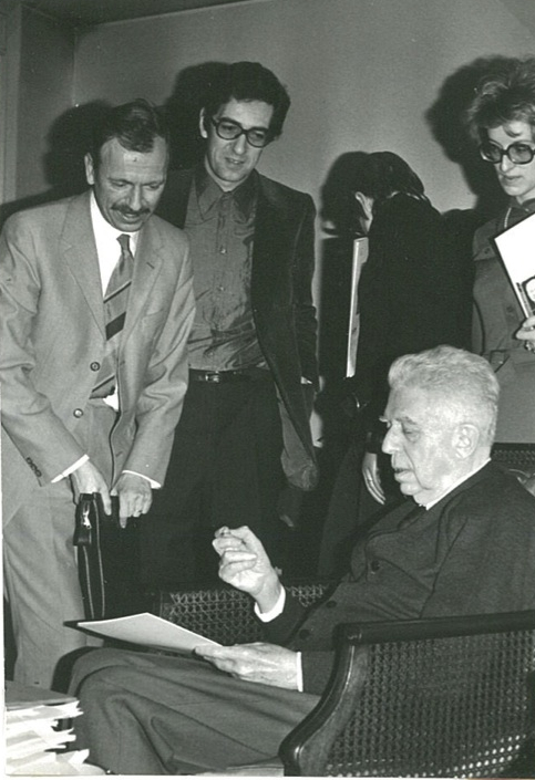 Prof. Conti trifft Eugenio Montale 1973